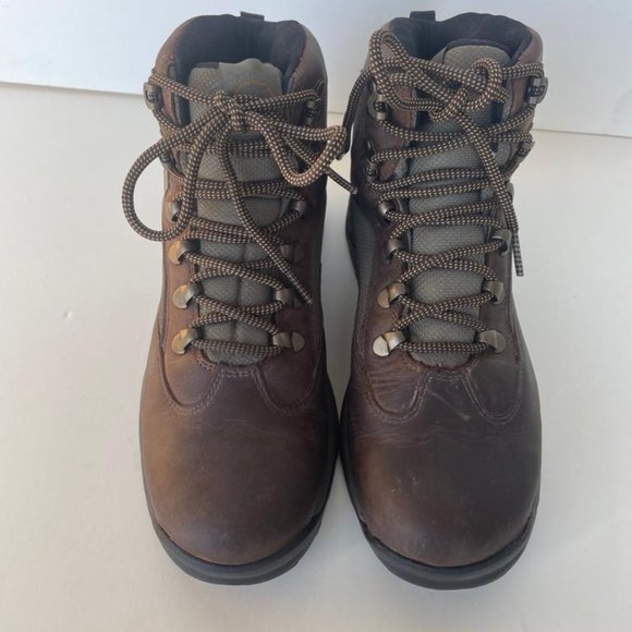 TIMBERLAND Women's Gore-Tex Brown Leather Hiking Outdoor Boots 15631 Size 7 - Picture 4 of 12